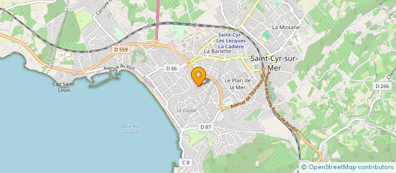 localisation de l'entreprise SCI M 2F à SAINT-CYR-SUR-MER