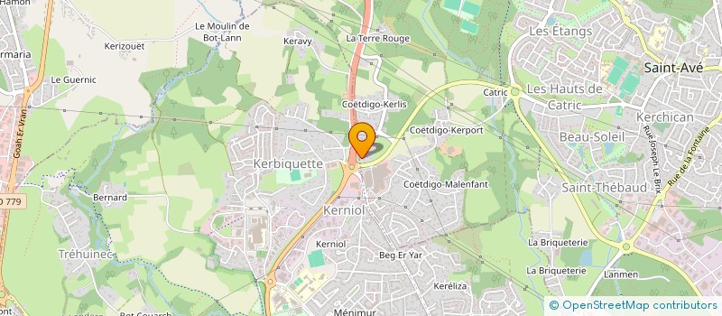 localisation de l'entreprise SCI M  SAINT-AVE