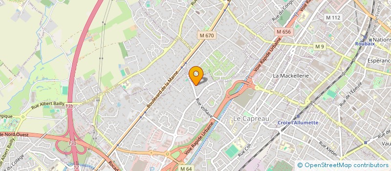 localisation de l'entreprise SCI M.A  WASQUEHAL