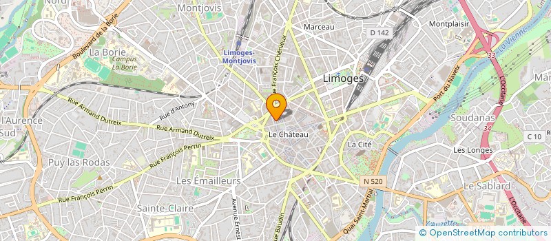 localisation de l'entreprise SCI M A à LIMOGES