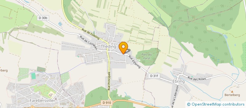 localisation de l'entreprise SCI M.A  THEDING