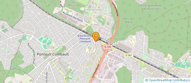 localisation de l'entreprise SCI M.A à PONTAULT-COMBAULT