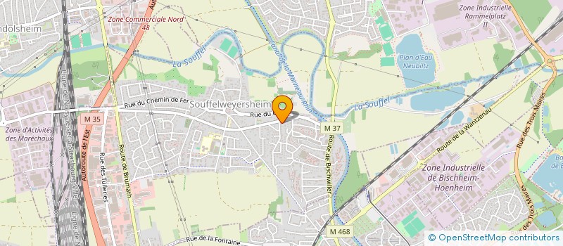 localisation de l'entreprise SCI M&A  SOUFFELWEYERSHEIM