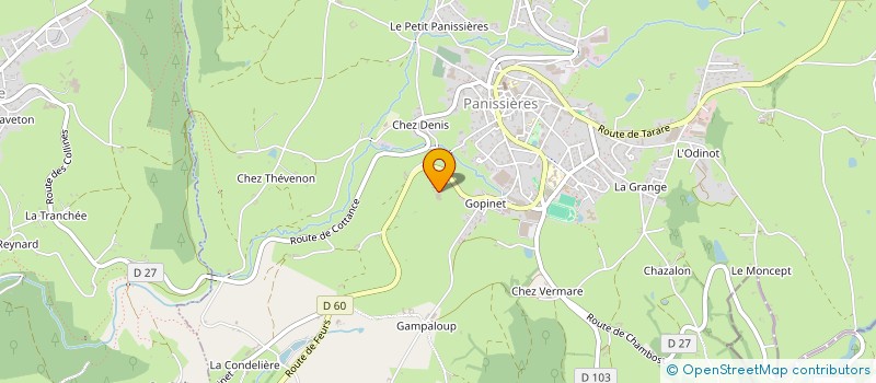 localisation de l'entreprise SCI M.A.A.M.  MONTCHAL