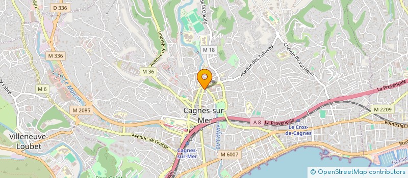 localisation de l'entreprise SCI M.A.B à CAGNES-SUR-MER