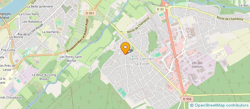 localisation de l'entreprise SCI M.A.C.J  SAINT-GERVAIS-LA-FORET