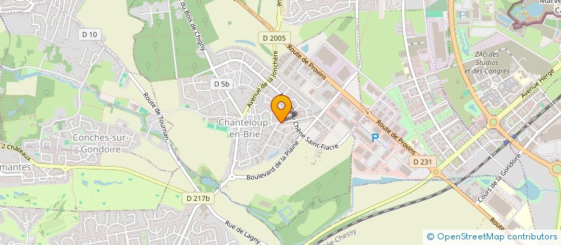 localisation de l'entreprise SCI M.A CHANTELOUP  CHANTELOUP-EN-BRIE