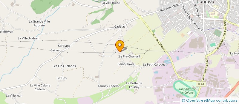 localisation de l'entreprise SCI M.A.D à LOUDEAC