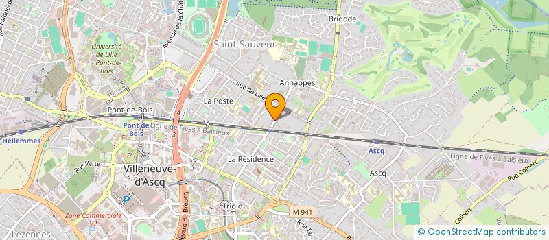 localisation de l'entreprise SCI M.A.D à VILLENEUVE-D'ASCQ