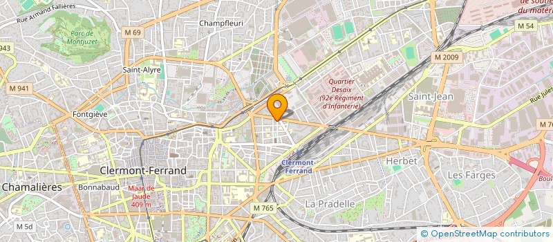 localisation de l'entreprise SCI M.A.D  CLERMONT-FERRAND