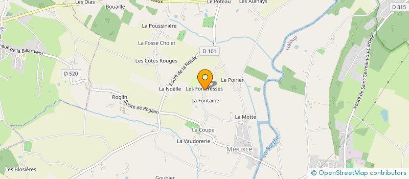 localisation de l'entreprise SCI M.A.E.D.M. à MIEUXCE
