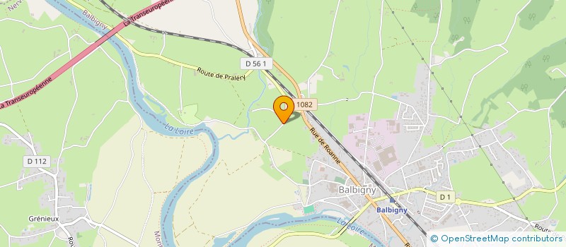 localisation de l'entreprise SCI M.A.E.L.  BALBIGNY