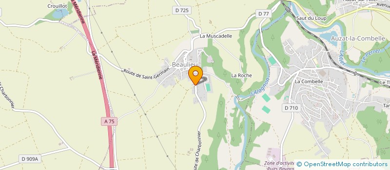 localisation de l'entreprise SCI M.A.G.T.  AUZAT-LA-COMBELLE