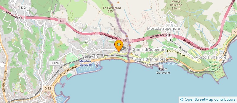 localisation de l'entreprise SCI M. A. GATTO à MENTON