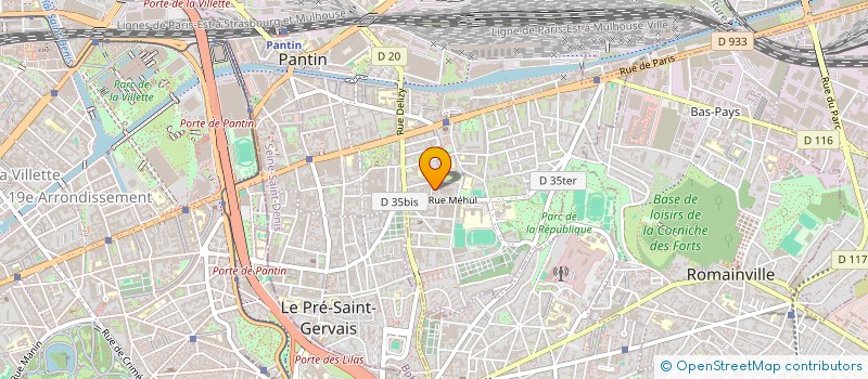 localisation de l'entreprise SCI M&A IMMO à PANTIN