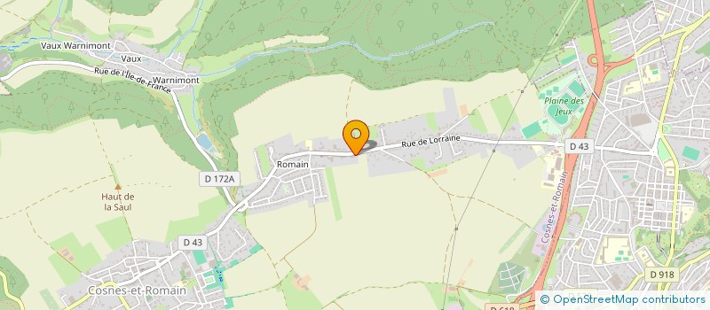 localisation de l'entreprise SCI M.A.J.  COSNES-ET-ROMAIN