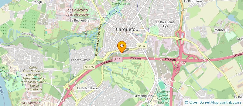 localisation de l'entreprise SCI M.A.M.2  CARQUEFOU