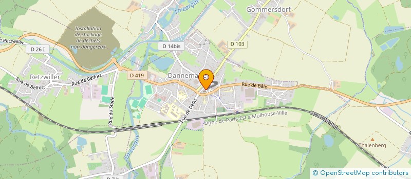 localisation de l'entreprise SCI M.A.M  DANNEMARIE