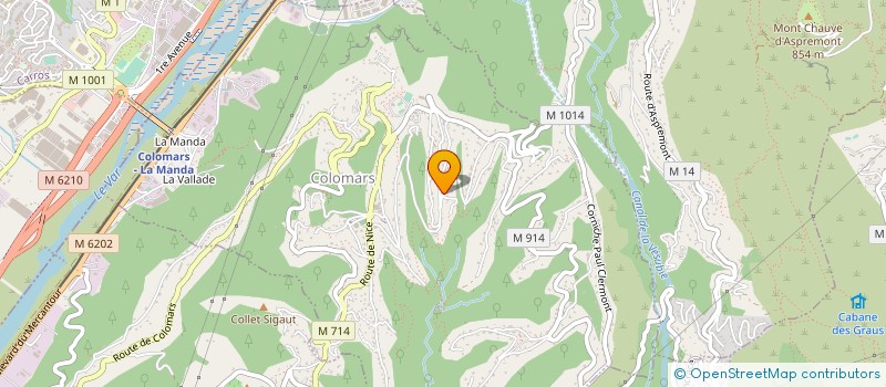 localisation de l'entreprise SCI M.A.M.V.D.  COLOMARS