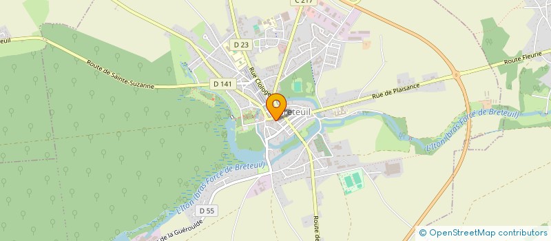 localisation de l'entreprise SCI M.A.N  BRETEUIL