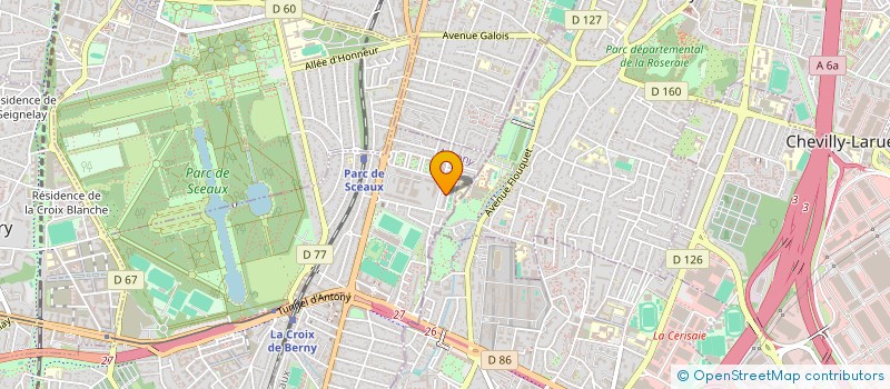 localisation de l'entreprise SCI M A O à ANTONY