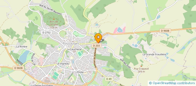 localisation de l'entreprise SCI M.A.O.  POUZAUGES