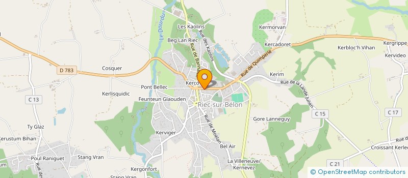 localisation de l'entreprise SCI M.A - P.A  RIEC-SUR-BELON