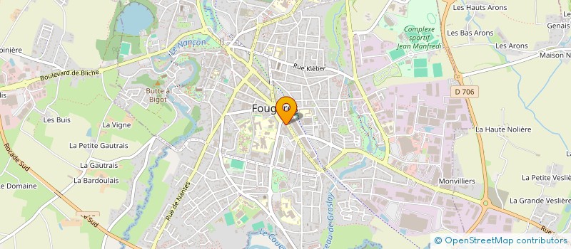 localisation de l'entreprise SCI M.A.P.I  FOUGERES