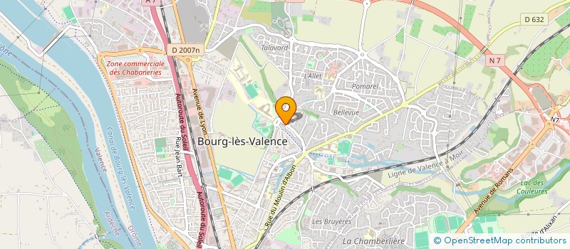 localisation de l'entreprise SCI M.A.R.N.  BOURG-LES-VALENCE