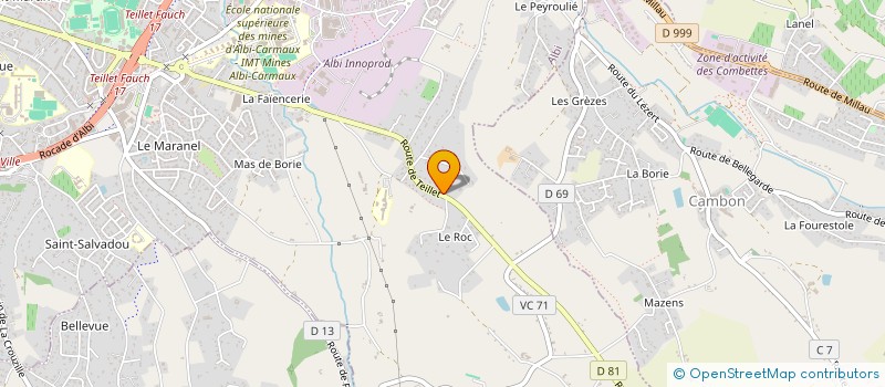 localisation de l'entreprise SCI M.A.R.P.I.E. à ALBI