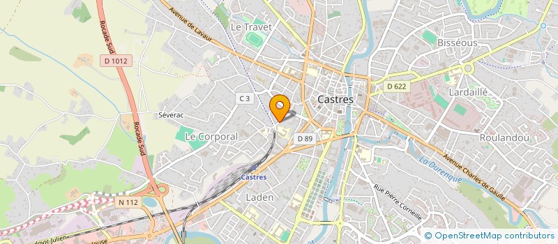 localisation de l'entreprise SCI M.A.S.  CASTRES