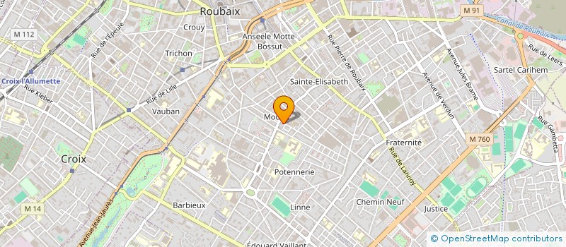 localisation de l'entreprise SCI M.A.S.  ROUBAIX