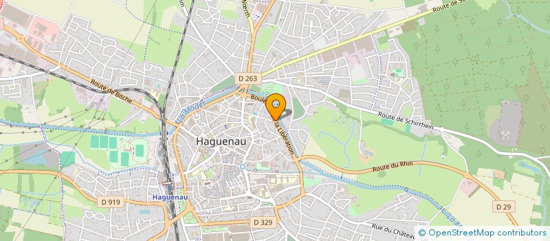 localisation de l'entreprise SCI M.A.V.P  HAGUENAU