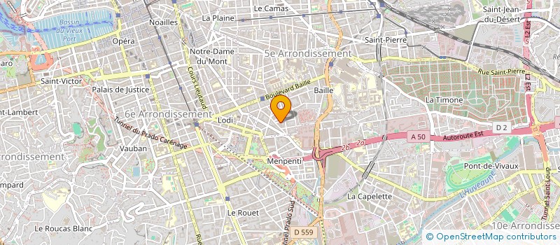 localisation de l'entreprise SCI M'ATHANGAUX  MARSEILLE