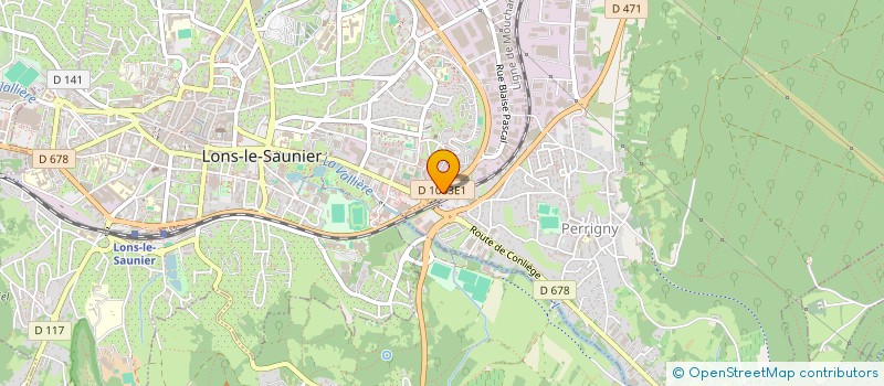 localisation de l'entreprise SCI M B 2003  LONS-LE-SAUNIER