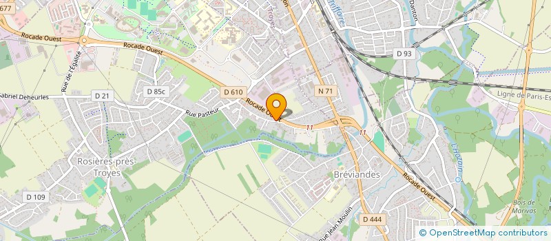 localisation de l'entreprise SCI M.B  ROSIERES-PRES-TROYES