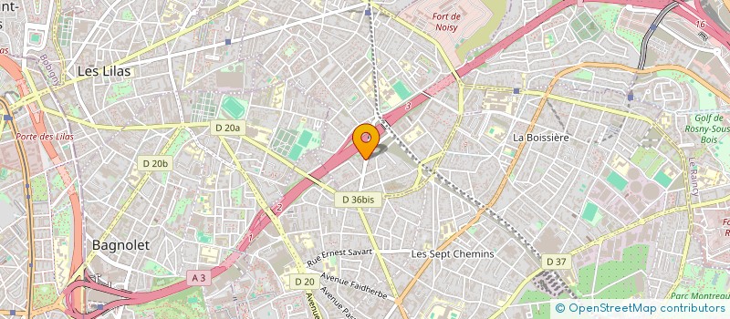 localisation de l'entreprise SCI M.B à ROMAINVILLE