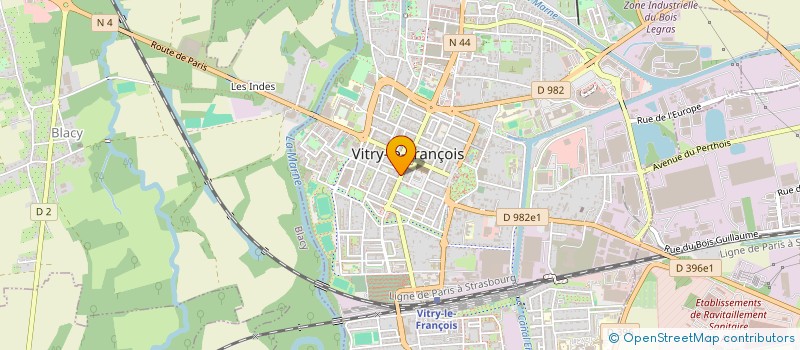 localisation de l'entreprise SCI M&B à VITRY-LE-FRANCOIS