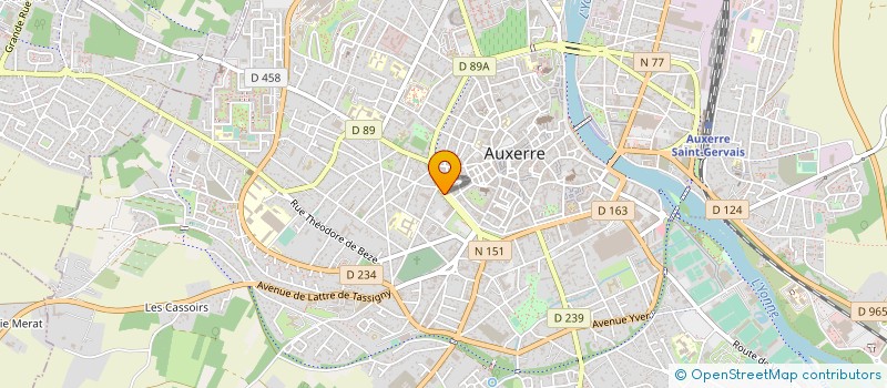 localisation de l'entreprise SCI M.B.A à AUXERRE