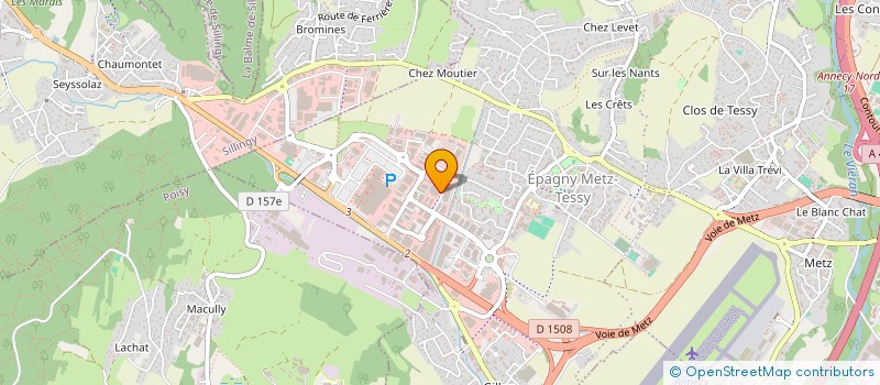 localisation de l'entreprise SCI M.B.B BONNEVILLE  EPAGNY METZ-TESSY