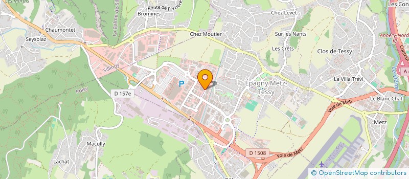 localisation de l'entreprise SCI M.B.B EPAGNY  EPAGNY METZ-TESSY