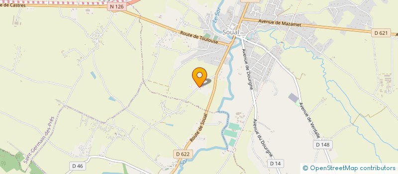 localisation de l'entreprise SCI M&B BARDOU  CAMBOUNET-SUR-LE-SOR