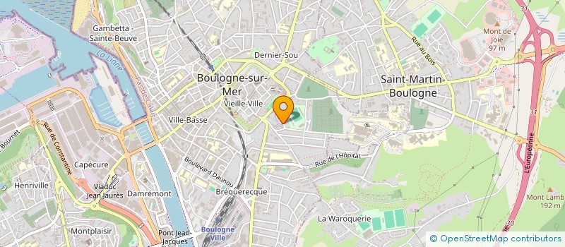 localisation de l'entreprise SCI M.B.C.  BOULOGNE-SUR-MER