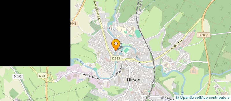 localisation de l'entreprise SCI M B C E  HIRSON