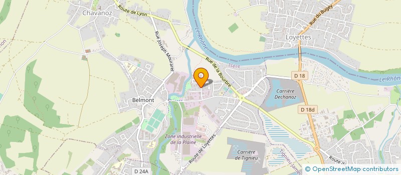 localisation de l'entreprise SCI M.B.C.F.  CHAVANOZ