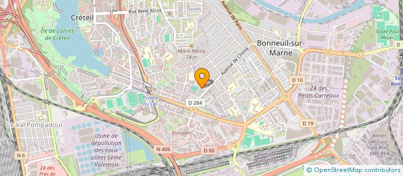 localisation de l'entreprise SCI M B D à CRETEIL
