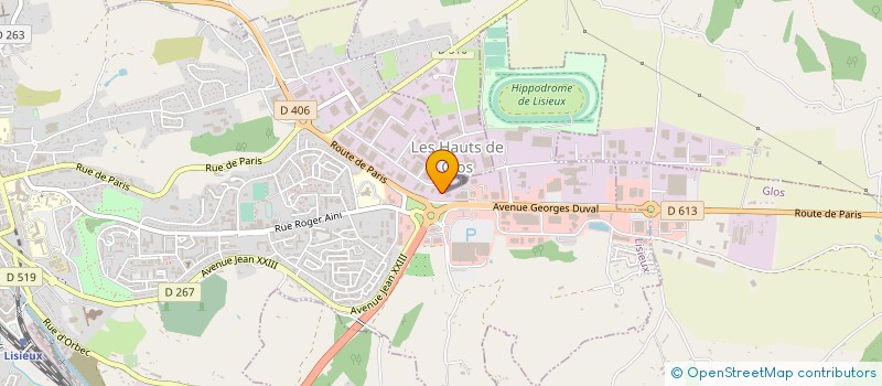 localisation de l'entreprise SCI M.B.J.L. à LISIEUX
