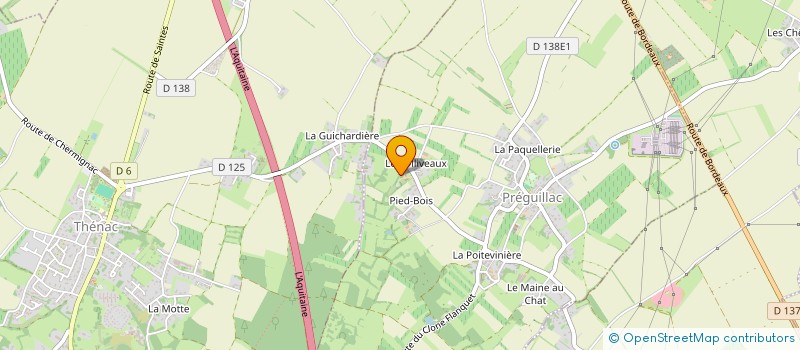 localisation de l'entreprise SCI M B L IMMO  PREGUILLAC