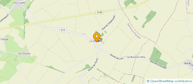 localisation de l'entreprise SCI M B M  SAINTS-EN-PUISAYE