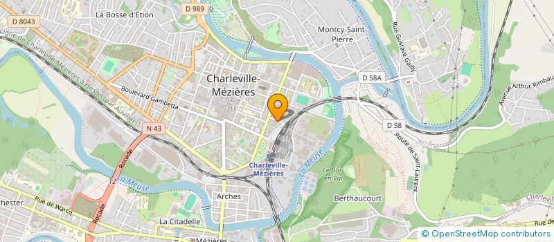 localisation de l'entreprise SCI  M.B.M  CHARLEVILLE-MEZIERES